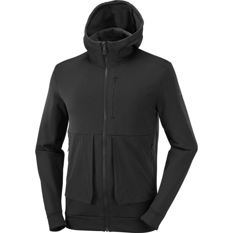 Casaco Salomon Essential Warm Fleece Masculino Pretas | PT M72854